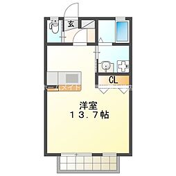 サンパティークトキワ ワンルームの間取図画像