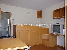 レオパレス黒坂 1階1Kのリビング/ダイニング