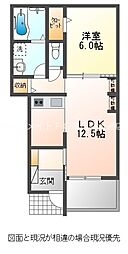 AFC RESIDENCE 豊川伊奈 1LDKの間取図画像
