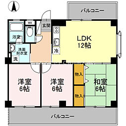グランドハイツセンチュリー21 3LDKの間取図画像