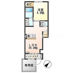 アメニティスペース中央通 1LDKの間取図画像