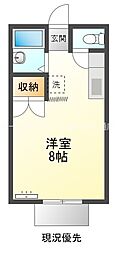 アネックス ワンルームの間取図画像