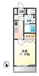 ベルファイブS 1Kの間取図画像