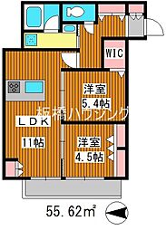 Maison417 2LDKの間取図画像