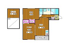 ルネ・丸美IV 2DKの間取図画像