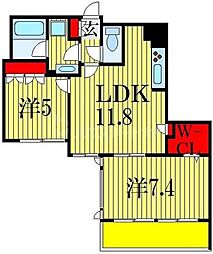 間取図画像 2LDK