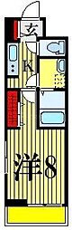JR総武線 東船橋駅 徒歩8分の賃貸アパート 3階1Kの間取り