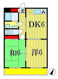 間取図画像 2DK