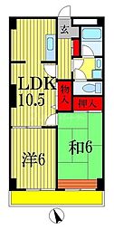 エスポアール 2LDKの間取図画像