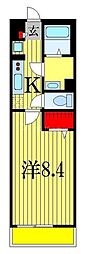 リブリ・SUZUYASU 1Kの間取図画像