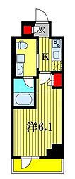 船橋市西船6丁目マンション 1Kの間取図画像