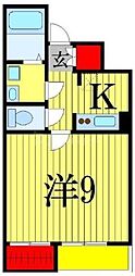 プラントグラス 1Kの間取図画像