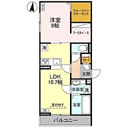 間取図画像 1LDK