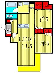 間取図画像 2LDK