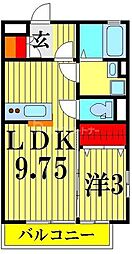 カンピエーレ 3階1LDKの間取り