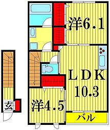 間取図画像 2LDK