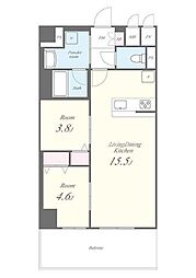 間取図画像 2LDK