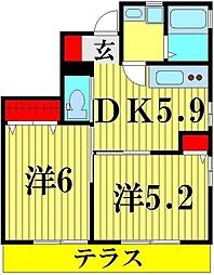 間取図画像 2DK