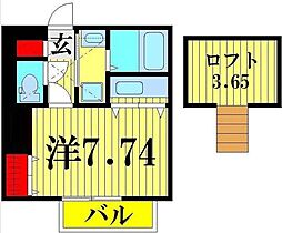 エル・フローラ ワンルームの間取図画像