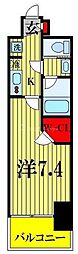 ソライエアイル草加 1Kの間取図画像