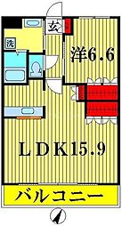 グランシャリオA 1LDKの間取図画像