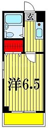 リファレンス草加八幡町 1Kの間取図画像