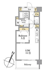 ローヤルマンション戸越 1LDKの間取図画像