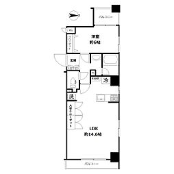 ドマーニ両国3 1LDKの間取図画像
