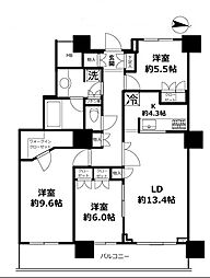 イーストコモンズ清澄白河セントラルタワー 3LDKの間取図画像
