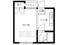 京都府京都市北区上賀茂蝉ケ垣内町（賃貸マンション1K・3階・17.75㎡） その2