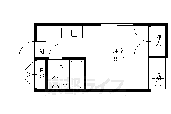 メゾン加後 215｜京都府京都市北区平野上柳町(賃貸アパート1K・2階・21.00㎡)の写真 その2