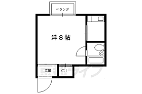 京都府京都市左京区田中西浦町（賃貸マンション1K・2階・22.27㎡） その2