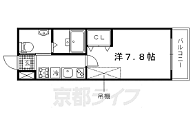 フラッティ衣笠 106 ｜ 京都府京都市北区衣笠北高橋町（賃貸マンション1K・1階・22.55㎡） その2