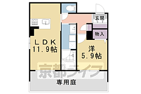 ＨＡＢＩＴＥＲ　御所西 106 ｜ 京都府京都市上京区茶屋町（賃貸マンション1LDK・1階・46.45㎡） その2