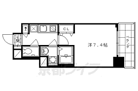 京都府京都市中京区等持寺町（賃貸マンション1K・4階・24.57㎡） その2