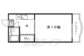 トータス溝川I 305 ｜ 京都府京都市北区上賀茂荒草町（賃貸マンション1K・3階・29.00㎡） その2