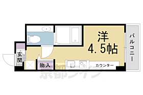 京都府京都市左京区下鴨夜光町（賃貸マンション1R・4階・17.54㎡） その2