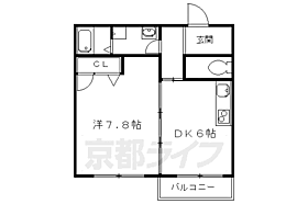 京都府京都市左京区松ケ崎桜木町（賃貸アパート1DK・2階・34.78㎡） その2