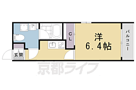 京都府京都市左京区北白川上終町（賃貸マンション1K・1階・22.42㎡） その2