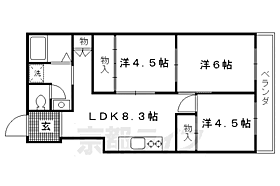 ファーストコート今出川北 6-B ｜ 京都府京都市上京区大北小路東町（賃貸マンション3LDK・6階・55.84㎡） その2