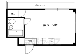 京都府京都市左京区田中南西浦町（賃貸マンション1R・2階・15.00㎡） その2