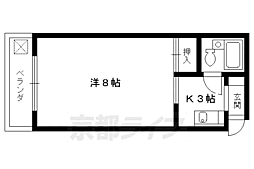 シンプルハイツベニス 1Kの間取図画像