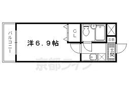 ルミエール末広 1Kの間取図画像