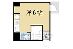 リエス東堀川 ワンルームの間取図画像