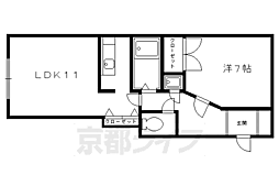 キタヤマワイズビル 1DKの間取図画像
