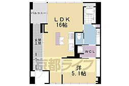 シャリマー西大路 6階/-