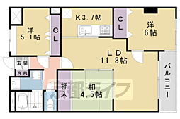 TAM'S-コート 3LDKの間取図画像