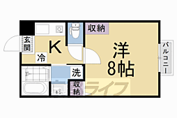 サンクトスコート京都駅北 1Kの間取図画像