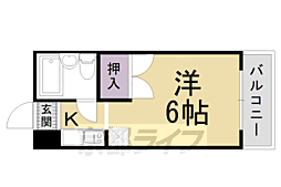 ハイツマウンテン 1Kの間取図画像