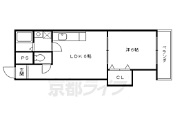 ビュープラザ 1LDKの間取図画像